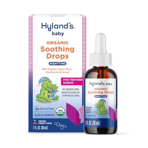 Hyland's Baby Organic Nighttime Soothing Drops for Oral Discomfort, 1