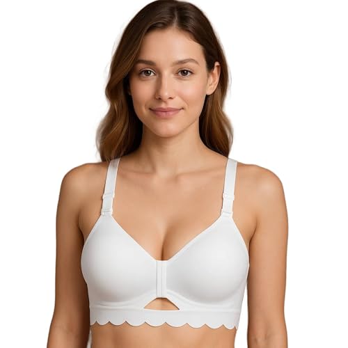 Image of ELEG & STILANCE Maternity Feeding Bra Padded Nursing Bra with Adjustable Straps Easy Baby Breastfeeding New Moms