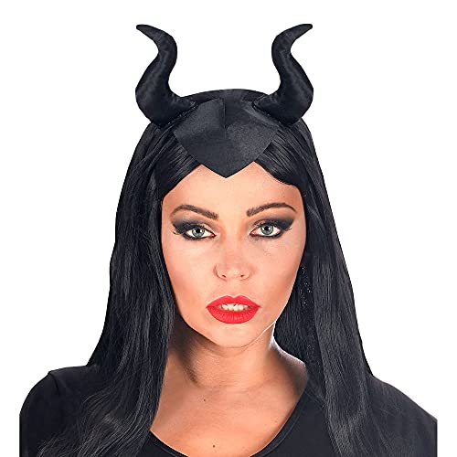 Widmann 00310 - Malefizia Headband, Black, Hat, Headpiece, Accessory, Carnival, Theme Party, Halloween - Image 3