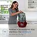 Baby Brezza Baby Bottle Sterilizer and Dryer Machine – Electric Steam Sterilization - Universal Fit - Pacifiers, Glass, Plastic, and Newborn Feeding Bottles, Red