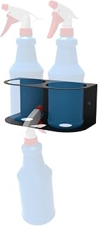 HQYing Steel Spray Bottle Holder, Storage Rack for Garage and Home, Craft Workspace Paint Bottle, Easy Install Wall Mount with Hardware (2 Bottles)