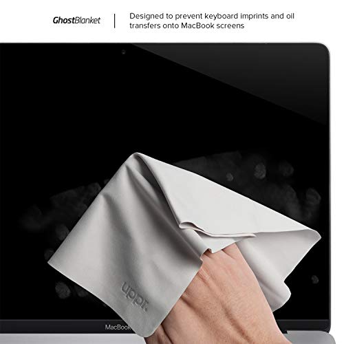 UPPERCASE GhostBlanket Screen Keyboard Imprint Protection Microfiber Liner and Cleaning Cloth 13" Compatible with MacBook Pro 13" 14" and MacBook Air 13" 15"