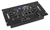 Conexiones: 1 x puerto USB, 4 x entradas RCA estéreo de línea, 2 x entradas RCA estéreo fono, 1 x entrada XLR Jack de 6,3mm para micrófono, 1 x entrada Jack de 6,3mm para micrófono, 1 x salida RCA estéreo maestra, 1 x salida RCA estéreo para grabadora, 1 x salida Jack de 6,3mm para auriculares | Panel de control para reproducción de MP3 | Navegación por directorios MP3