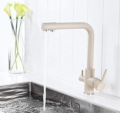 Robinetterie cuisine 3 voies laiton pivotante pour filtre eau YRYRYW