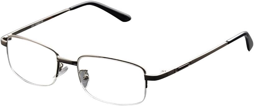De Ding Metal Half Rim Bifocal Reading Glasses