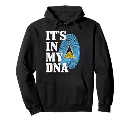 St. Lucia It's In My DNA Flag Bandera Saint Lucia Pride Pullover Hoodie