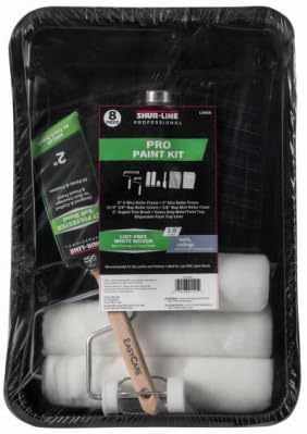 Shur-Line SLTTS-8PC 8-Piece Pro Metal Paint Tray & Roller Painter's Set - Quantity of (2)