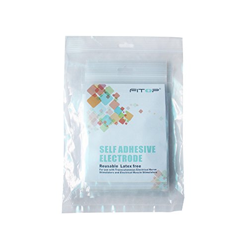 Fitop Tens Replacement Pads 20Pcs Universal 3.5Mm Snap Electrodes Size 2X2 #TOP3