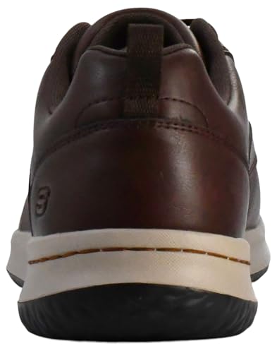 Image of Skechers Men's Delson-Antigo Oxford | Casual, Waterproof, Air-Cooled Memory Foam, Leather, Slip-On