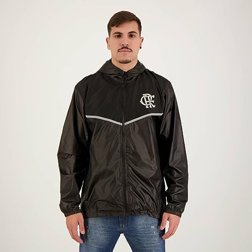 Jaqueta Corta Vento Flamengo Avatar Preta