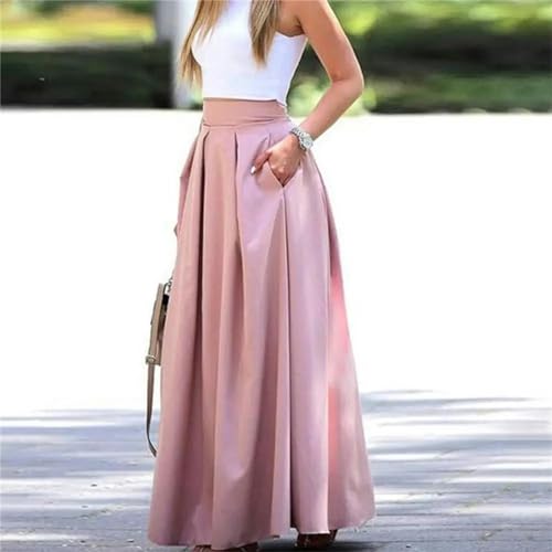 Jupe longue noire coupe en A fluide et flatteuse taille L