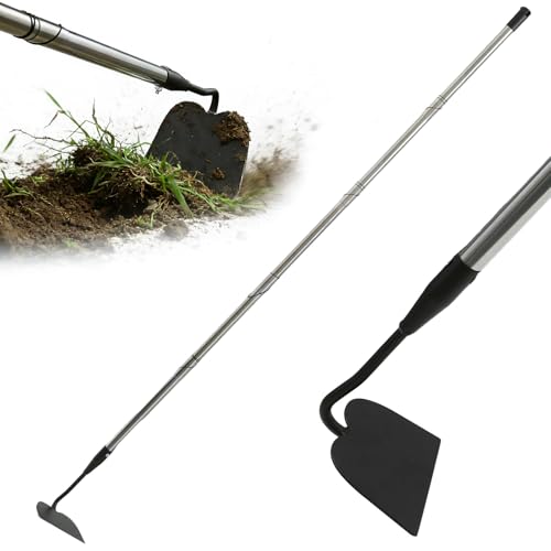 80-Inch Stainless Steel Long Handle Hoe