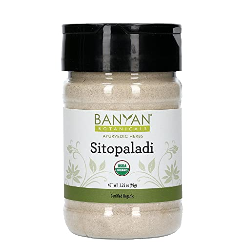 Banyan Botanicals Sitopaladi Churna Powder - Certified USDA Organic, Spice Jar - Traditional Ayurvedic Formula for Lung Support & Healthy Breathing*