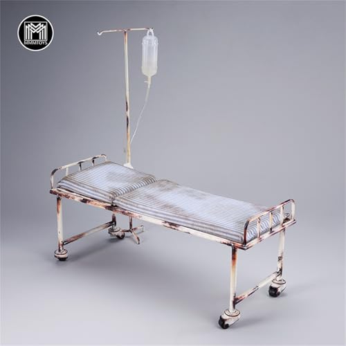 Lit d'hôpital abandonné 1:6 AMITD pour diorama miniature