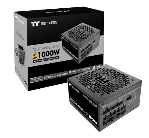 Thermaltake Toughpower GT ATX 3.1 Series, 1000W, Noir