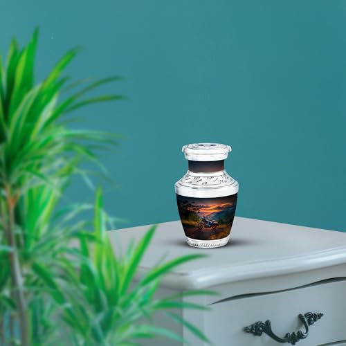 Image of Bike Urn Human Remain Urn 3 Inch 4 Qty | Unique Urns for Ashes Decorative Urns for Mom & Dad