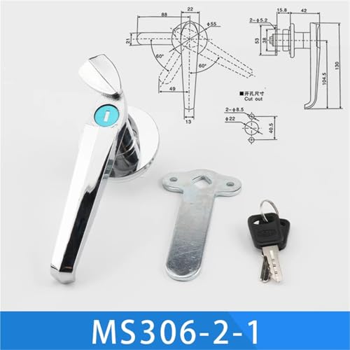 Serrure d'armoire MS306-1 en acier inoxydable pour sécuriser efficacement vos boîtiers