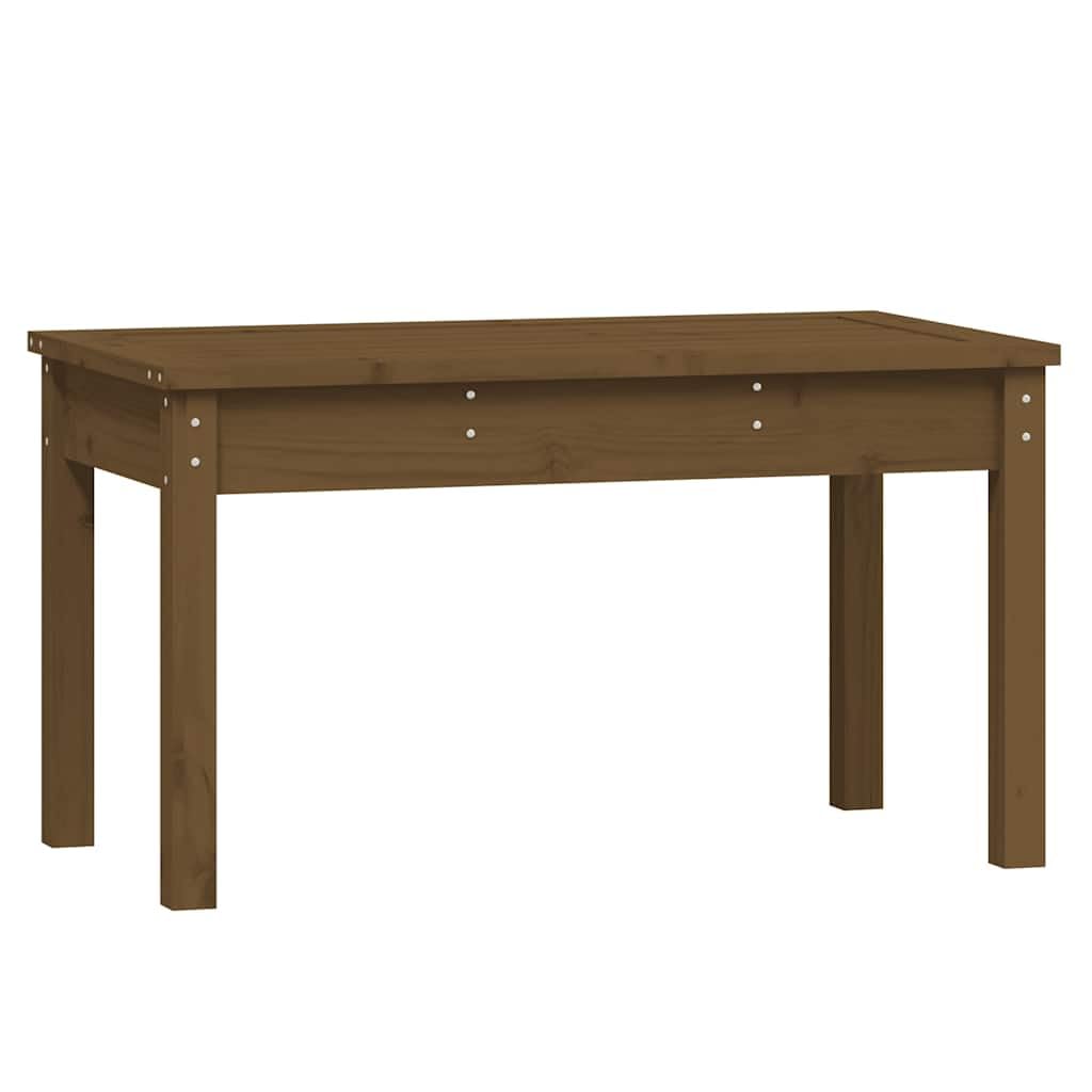 Banco de jardín 80x44x45 cm Pino macizo Miel Marrón