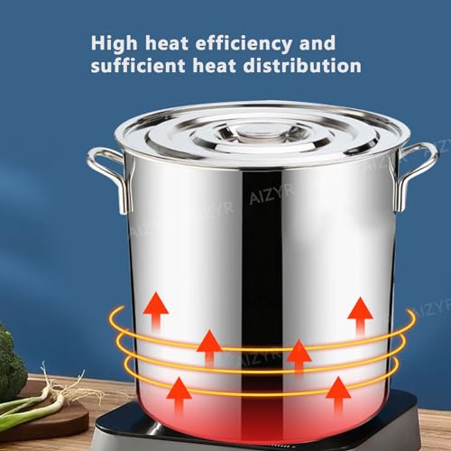 Marmite en acier inoxydable durable de 30 cm de qualité hôtelière - 5