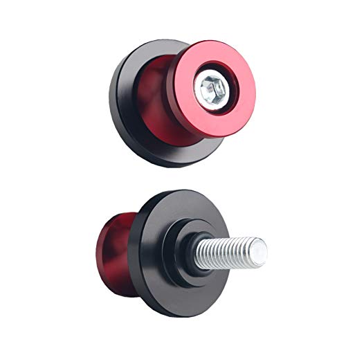 Jgr Red M8X1.25 8Mm Motorcycle Swing Arm Spools Sliders Cnc Swingarm Stand Screw Compatible For Ducati Triumph Kawasaki Bmw Suzuki Honda #TOP1