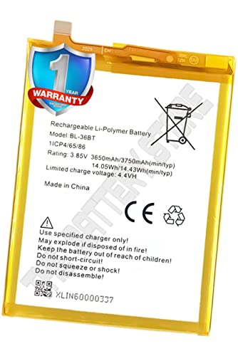 Image of THE BATTERY STORE Original BL-36BT Battery Compatible for Tecno Camon I Air 2+ / Air 2 Plus / 36BT Battery with 1 Year Warranty and high Capacity Battery Backup.(for BL-36BT)
