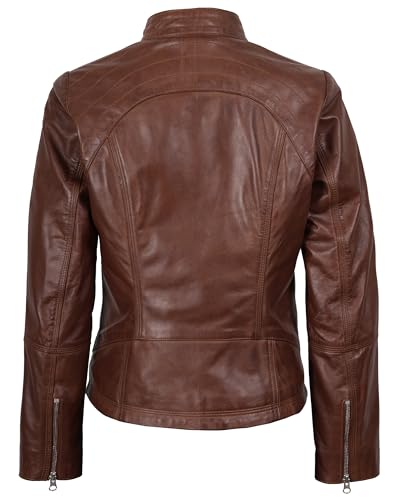 Decrum Real Womens Leather Jacket - Lambskin Fashion Leather Jackets for Women4