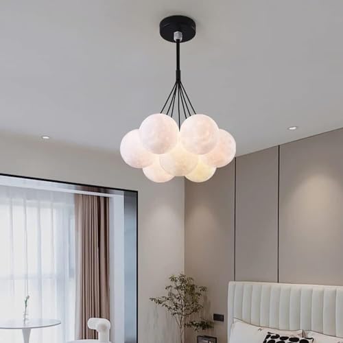 Lustre à bulles LED suspension réglable boule lumineuse salon et salle à manger