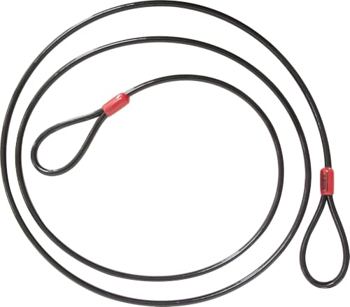 ABUS Schlaufenkabel Cobra 12 - Stahlseil mit Kunststoff ummantelt - Sicherung für Fahrrad- und Motorrad-Zubehör - 1 8 Meter lang 12 mm stark