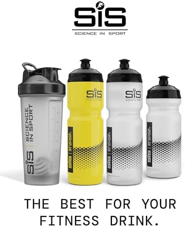 Science in Sport SIS Clear Sports Water Bottle, Plastic Water Bottle, Black Logo, Transparent Colour, 800 ml - View 8