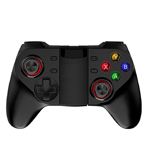 FSGD Mobile regulador del Juego de teléfono, Mando inalámbrico Bluetooth con Soporte retráctil Soporte para iOS/Android/PC Gamepad Cover