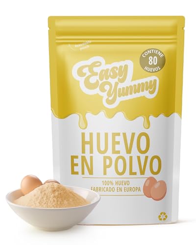 Easy Yummy Huevo Entero en Polvo Para Cocinar (1kg), 100% Huevo en Polvo