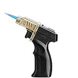 🔥 【ALTA CALIDAD】 Mechero de cuerpo metálico resistente de alta calidad con ventana de nivel de combustible, válvula de recarga universal. Encendedor a prueba de viento con antorcha de butano de llama fuerte a chorro. Cuando sostenga nuestro encendedor en la mano, sabrá que vale la pena. Nos hemos comprometido con la innovación y producción de encendedores de alta calidad.