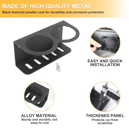 Portavasos para Toyota FJ Cruiser 2007-2021 Aluminio Negro miniatura 7