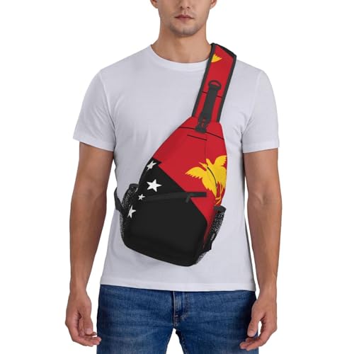 Mochila unisex tipo bandolera con diseño de Papúa Nueva Guinea miniatura 7