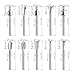 SPTA 10Pc HSS Router Carbide Engraving Bits & 10Pcs Router Bit 1/8