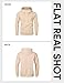 JMIERR Mens Cotton Fashion Hoodies & Sweatshirts Drawstring Long Sleeve Front Collar Hooded Pullovers with Pockets for Men Loose Fit Casua Fall Winter Shirt Tops Sweater, US46(XL), Khaki