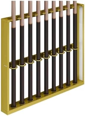 Pool Stick Holder, Pool Stick Holder, 9 Pool Cue Holder Wall Mount Metal Pool Cue Rack Bar Pool Table Accessories for Billiard Room or Club(Orange)