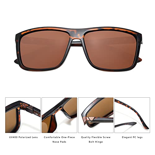 Image of Men's Sports Polarized Sunglasses Square Frame Glasses NP1007