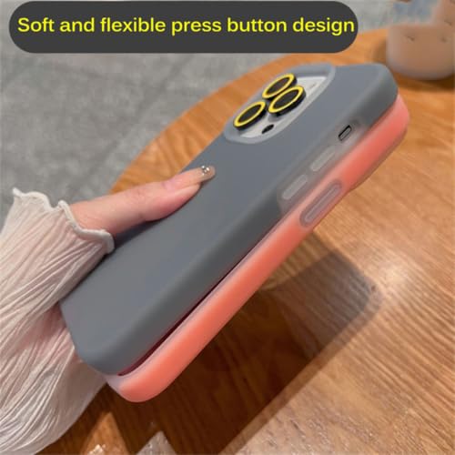 Coque silicone liquide iPhone 15 orange de protection antichoc