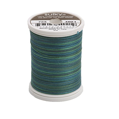Hilo Blendables Sulky 30wt 500yd Truly Teal miniatura 1