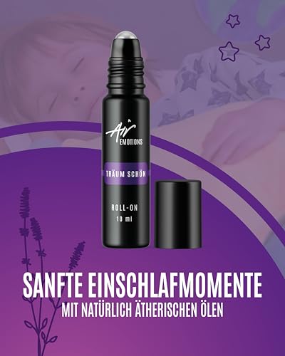 Air Creative® Einschlafhilfe Kinder natürlich - Träum schön Roll-On mit Lavendelöl & Mandarinenöl - ohne Melatonin -100% naturrein, sanft & beruhigend, 10 ml