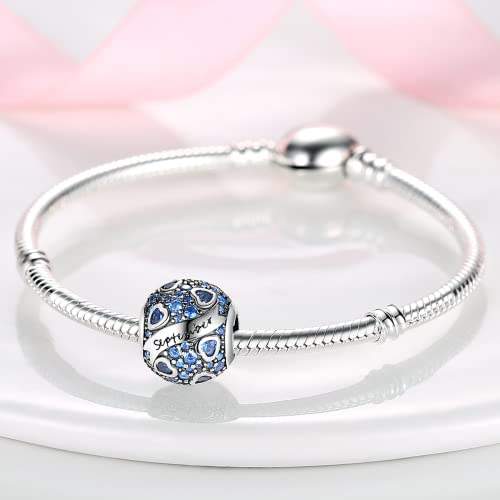 Image of MULA Birthstone Charms 925 Sterling Silver for Bracelets and Necklaces