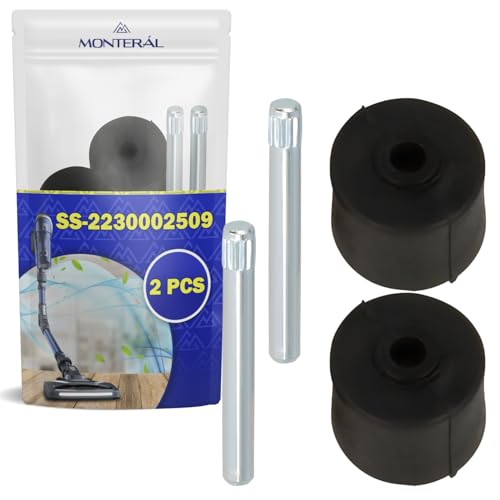 MONTERAL 2 Pièces Roues pour Brosse de Aspirateur avec Le Code Original SS-2230002509 SS2230002509 pour Rowenta X-Force Flex Aspirateur sans Fil