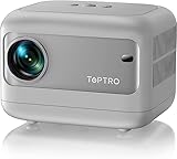 [Electric Focus/Mini Body]Mini Projector with WiFi 6 and Bluetooth 5.2, 2025 Upgrade TOPTRO TR25 Portable Projector, 1080P FHD, ±40° Electric Keystone Correction, Movie Projector for iOS/Android/PS5