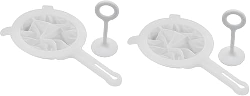BESTonZON 2 juegos de colador de malla ultra fina con filtro de malla de barra de prensa para jugo de leche de malla fina colador para uso en cocina