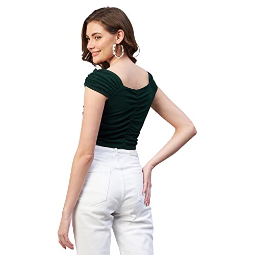 Image of Marie Claire Women's Solid Slim Fit Blouse