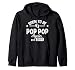 Soon To Be Pop pop again est. 2026 Pregnancy Announcement Zip Hoodie