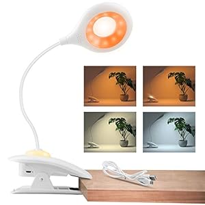 HOTERB Lampada da Lettura,22 LED Luce da Lettura con Luce Notturna 3 Modalità Lampada con Pinza,Luce per Lettura Flessibile Lampada da letto USB Ricaricabile Lampada da Libro per Letto,Tablet