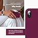 KUMEEK iPhone X/Xs Case, Soft Silicone Gel Rubber Bumper Case Anti-Scratch Microfiber Lining Hard Shell Shockproof Full-Body Protective Case Cover for iPhone X/iPhone Xs-WineRed