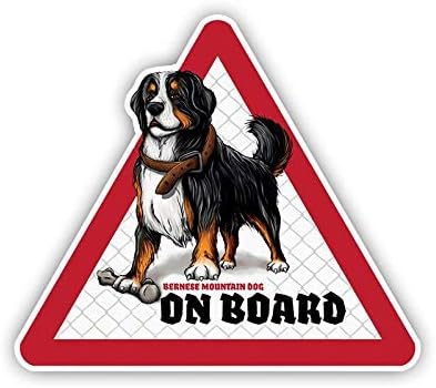 Amazon Co Jp Wangna Berne Mountain Poodle車のステッカーpet犬の犬の診察犬の警告サイン車のステッカー12x 10 5cm Size 不反光 車 バイク